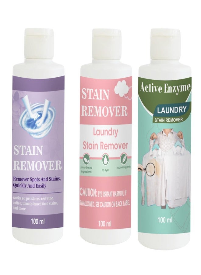 مجموعة مزيلات البقع من توفوس، تتضمن مزيل بقع بنفسجي، وردي، وفستقي | محلول تنظيف متعدد الأسطح للملابس والأقمشة والمفروشات (100 غرام لكل عبوة) - Image 1